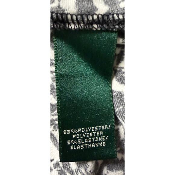 Lauren Ralph Lauren Women Sheath Dress Size 6 Black White 3/4 Sleeve Stretch New - Picture 11 of 12